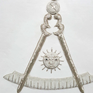 ผ้ากันเปื้อน Masonic ปักด้วยมือคุณภาพสูง - Product Image 4