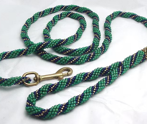 Correa con cuentas, verde, azul, dorado, fuerte, hermoso - Product Image 1