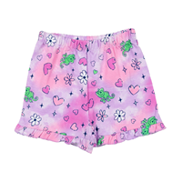 Ensemble 2 pièces pour bébé fille, design personnalisé imprimé, col rond, manches courtes, été, 100% coton tricoté, respirant, décontracté, de qualité supérieure, personnalisé