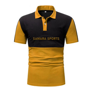 Marque de luxe pour hommes polos pour hommes Offre Spéciale chemises de couleur unie à demi-manches avec bouton rabattu tricoté formel - Product Image 1