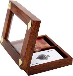 Caja de Madera Hecha a Mano para Cartas de Juego |   Calidad Premium |   Precio de Fábrica al por Mayor - Product Image 1