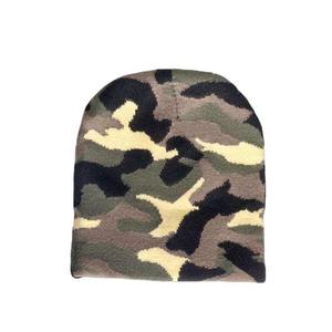 New Arrival Top Quality Best Hot Sale Unisex Knit Soft <b>Warm</b> Custom logo Winter Short Cuffed Camo Beanie <b>Hat</b> - Product Image 3