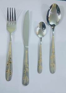 Ensemble de couverts en acier inoxydable couleur or vaisselle durable vaisselle moderne parfaite pour les hôtels, les maisons, les restaurants et les mariages - Product Image 4