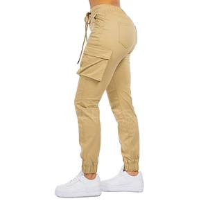 Pantalones Cargo de invierno impermeables transpirables de secado rápido para mujer, diseño informal de cintura media para actividades al aire libre, lisos - Product Image 3