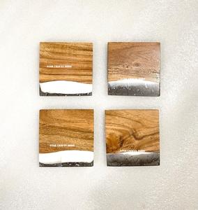 Posavasos de resina epoxi para decoración del hogar, posavasos de resina con flores para mesa, posavasos de vidrio para bebidas frías resistentes al calor, alfombrillas y almohadillas - Product Image 6