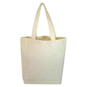 Premium Quality 100% Cotton Reusable Tote <b>Bags</b> Durable Eco-Friendly Medium Size <b>Long</b> for Daily Use Advertising-WA100/ WA110 - Product Image 2