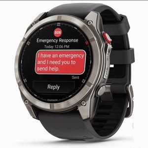 Free Shipping Garmins Fenix 8 Pro Premium Multisport GPS Aluminum Smartwatch 4000mAh Battery LED <b>Flashlight</b> DIY OEM 1 Year - Product Image 2