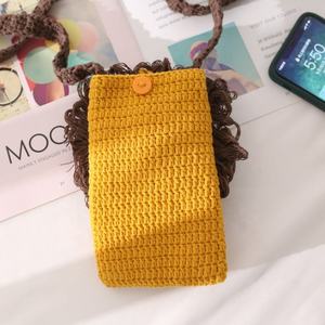 Creative Hand-Made Crocheted Other Mobile <b>Phone</b> Bag Small Animal Pattern Fashionable Accessory for Women Cute Girls EFANBEANIE - Product Image 2