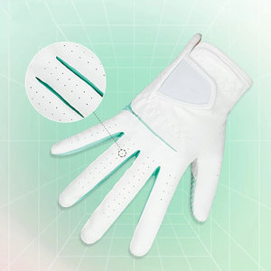 Nouveauté 100% gants de golf en cuir véritable confortables de haute qualité en cuir de particules gants de golf pour hommes en peau de mouton - Product Image 3