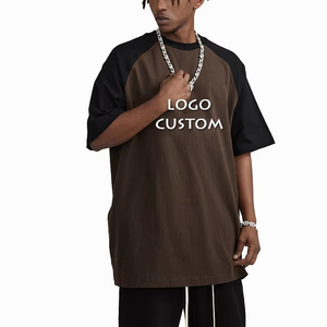 เสื้อยืดผู้ชายสไตล์วินเทจลำลองผ้าฝ้ายเนื้อนุ่ม 285 กรัม ลวดลายเรียบสีตัดกัน 100% ผ้าฝ้าย - Product Image 3