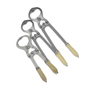 Juego de fórceps veterinarios de alta resistencia 3 Estilo Burdizzo 12 16 18 Mango de madera Instrumento de castración manual Instrumentos quirúrgicos de granja - Product Image 2