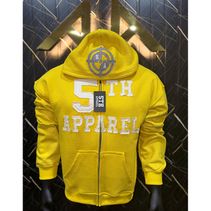 Nouveaux sweats à capuche pour hommes en molleton de coton élégant, broderie personnalisée, hip-hop, streetwear brodé, sweats à capuche zippés délavés à l'acide pour hommes - Product Image 2
