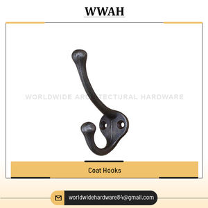 Qualité exceptionnelle vente en vrac Style de luxe maison décorative 100% fonte matériel porte utilisation noir laiton mur crochet manteau crochet - Product Image 6