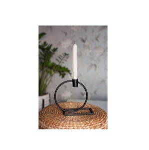 Wholesaler Iron <b>Candle</b> <b>Pillar</b> <b>Holder</b> <b>Black</b> Color Medium Size Tall <b>Candle</b> <b>Holder</b> for Wedding & Home Decoration - Product Image 3