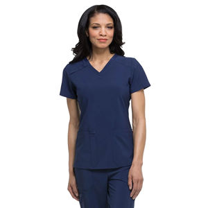 Uniforme d'hôpital à manches courtes, OEM, clinique, femmes, logo personnalisé, ensembles de blouses médicales, toile, écologique, léger - Product Image 5
