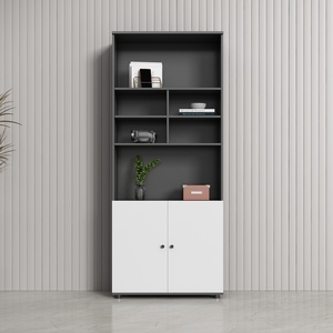 Industrial Modular Melamine Commercial <b>Office</b> Furniture Glass Door <b>Drawers</b> Storage Electric Smart LED Light Cloth Hanger School - Product Image 2
