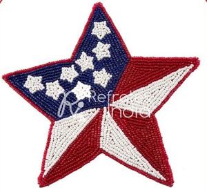 Handmade Custom Quality and Multi Color Fancy <b>Beaded</b> <b>Coaster</b> Bulk Supplier and Manufacture by Refratex India Made in India - Product Image 1