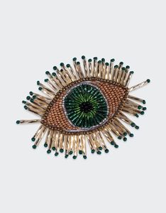 เข็มกลัดติดเสื้อผ้ารูปตาแฟชั่นสวยๆดีไซน์ใหม่เข็มกลัดลูกปัดดีไซน์สวย #22743 - Product Image 5