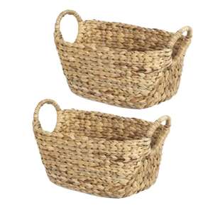 Panier de rangement en jacinthe d'eau, flexible, multifonctionnel, boîtes de rangement ménagères, fabrication vietnamienne, 100% naturel, écologique - Product Image 3