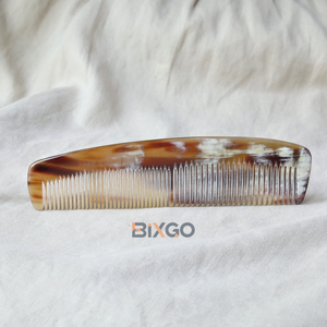 หวีผมรูปเขาควายทำด้วยมือแบบพรีเมี่ยมสำหรับผู้หญิงหวีป้องกันไฟฟ้าสถิตย์ปรับแต่งได้ - Product Image 6