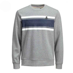 Taille personnalisée Sweat-shirt pull-over de haute qualité pour hommes 100% coton côtelé col rond vierge Sweat-shirt à capuche court pour hommes - Product Image 5