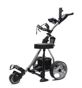 Carrito de Golf Eléctrico Bf Golf X10 con Control Remoto, Color Negro Metálico, Capacidad de 20 kg, Dispositivo Ahorrador de Esfuerzo, Velocidad de 24 km/h, China - Product Image 2