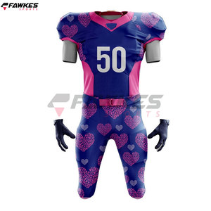 Vêtements de sport 2024 personnalisés de haute qualité uniformes de football ensembles d'uniformes de football américain en polyester - Product Image 2