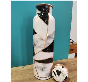 Bouteille d'eau en cuivre coloré givré, verres faits à la main pour la maison Meena imprimé bouteille d'eau intelligente personnalisée de haute qualité - Product Image 2