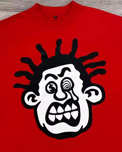 T-shirt graphique en coton French Terry 400 g/m² personnalisable, manches longues, coupe ample, ourlet brut, avec impression DTG, options grandes tailles - Product Image 6