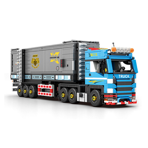 Reobrix 840 Camion Conteneur Lourd Européen Modèle de Blocs de Construction 992 Pièces Semi-Remorque Détachable <span class=keywords><strong>Jouet</strong></span> de Briques à Assembler Soi-même - Product Image 3