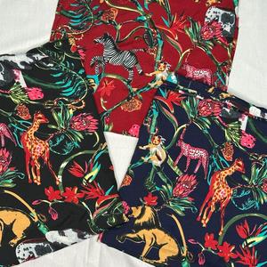 Tissu crêpe premium à imprimé animalier tropical pour chemises, vêtements de nuit, tenues décontractées, jupes, robes une pièce, vêtements pour enfants et sacs - Product Image 4