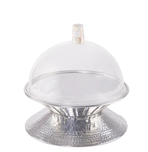 Bol de service moderne en aluminium poli pour servir des fruits et décorer la table Vaisselle Bol festif du Ramadan - Product Image 3