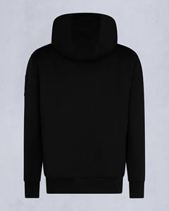 เสื้อฮู้ดซิปผู้ชายสีดำพรีเมียมแบบสั่งทำพิเศษ (OEM/ODM) ทรงปกติ สีพื้น ผ้าฟลีซลำลอง 100% ผ้าฝ้าย ไม่หดตัว เหมาะสำหรับฤดูใบไม้ร่วง - Product Image 2