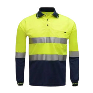 Camisa de Trabajo de Alta Visibilidad con Cinta Reflectante de Seguridad, Manga Larga y Corta, Personalizada para Mecánicos, Precio al por Mayor - Product Image 4