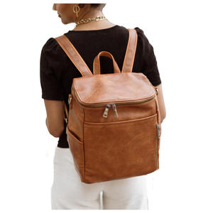 Mochila de Pañales de Cuero Genuino Personalizable, Ecológica, con Certificación ROHS, con Protección RFID, Bolsa de Almacenamiento de Pañales para Maternidad - Product Image 6