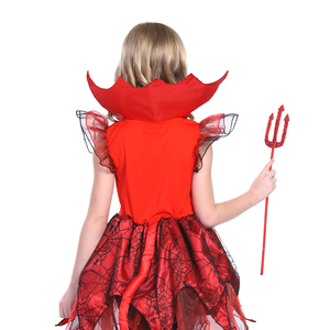 Disfraz de Bruja Roja para Niños, Diseño de Telaraña Roja, Cómodo y Transpirable, para Representaciones Escénicas - Product Image 3
