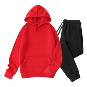 Women's Winter Customizable Lightweight Cotton <b>Fleece</b> Lined Hoodies Sweatsuit Sets Long Sleeve Drawstring Pullover Casual - Product Image 1