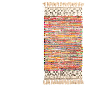 พรมเชนดี้ผ้าฝ้าย 100% ลายทันสมัย ผลิตด้วยเครื่องทอผ้าแบบดั้งเดิมของอินเดีย ปี 2021 ใช้ได้สองด้าน - Product Image 1