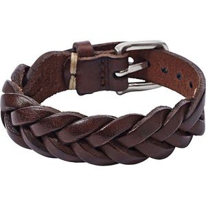 Venta directa de fábrica, nueva tendencia, pulsera tejida de cuero Punk para niños, de moda con cierre de cobre, patrón geométrico - Product Image 2