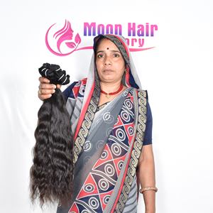 Produit de luxe, cheveux humains indiens en gros, provenant de l'usine, paquet Bodywave, texture soyeuse, douce, brillante, aspect naturel, à vendre - Product Image 5