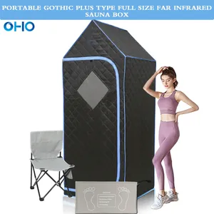 New Design Portable Gothic Plus Type Full Size Far Infrared Sauna Box Sweat Sauna Tent