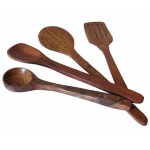 Acacia Wooden Kitchen Essential <b>Utensil</b> <b>Set</b> Spatula Cooking Tools Reusable Wood Elegant <b>Utensils</b> <b>Set</b> for Kitchen - Product Image 1