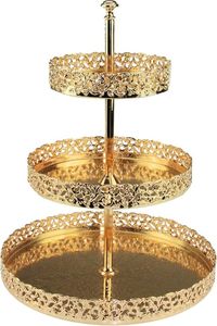 High quality aluminium <b>cake</b> <b>stand</b> with premium design for weddings birthday parties and elegant dessert table displays - Product Image 2