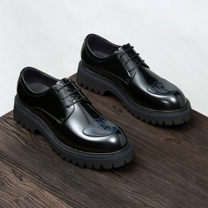 Chaussures en cuir avec talon renforcé et semelle antidérapante, chaussures formelles pour hommes, chaussures de travail pour hommes - Product Image 4