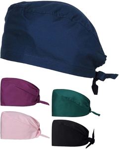 Apex Comfort Medical Scrub Caps Ajuste ajustable Algodón transpirable Denim para cirujanos Enfermeras Personal de salud - Product Image 2