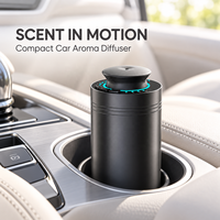 Diffuseur d'air frais compact pour voiture de 20 ml avec application Bluetooth, fonctionnement silencieux à 34 dB et alimentation Type-C pour la conduite quotidienne et les voyages