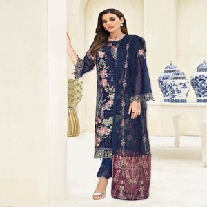 Ramsha NAYAB 3 vestidos de fiesta de gasa de lujo para adultos elegantes y hermosos trajes de boutique de 3 piezas - Product Image 2