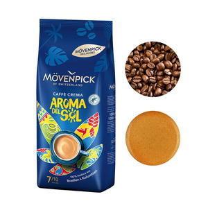 Top Qualité Movenpick Kaffee des Jahres Aroma del Sol Arabica Grains De Café Vente Chaude Rôti Allemand En Gros Exportation En Vrac - Product Image 1