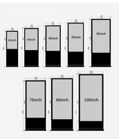 Kiosco Interactivo Vertical con Pantalla Táctil de 32-65 Pulgadas 4K, a Prueba de Explosiones, con Base de Vidrio, para Tiendas de Ropa, OEM ODM