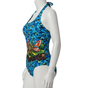 Traje de Baño de Poliéster Duradero con Estampado por Transferencia de Calor, Tejido Elástico Suave de Secado Rápido, Ropa de Playa para Deportes Acuáticos para Mujer - Product Image 2